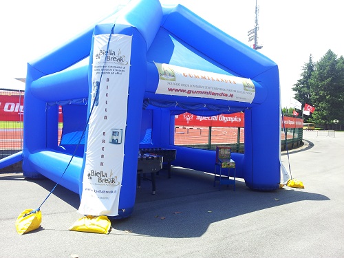 03 STAND GAZEBO gonf Blu 5x5